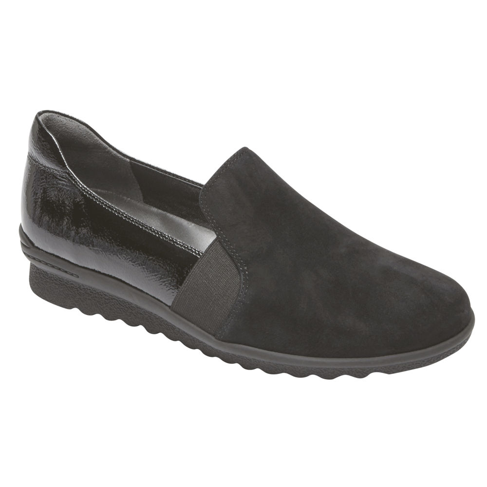 Slip-Ons Rockport Mujer Mexico - Truflex Chenole Negros - LEYDX3719